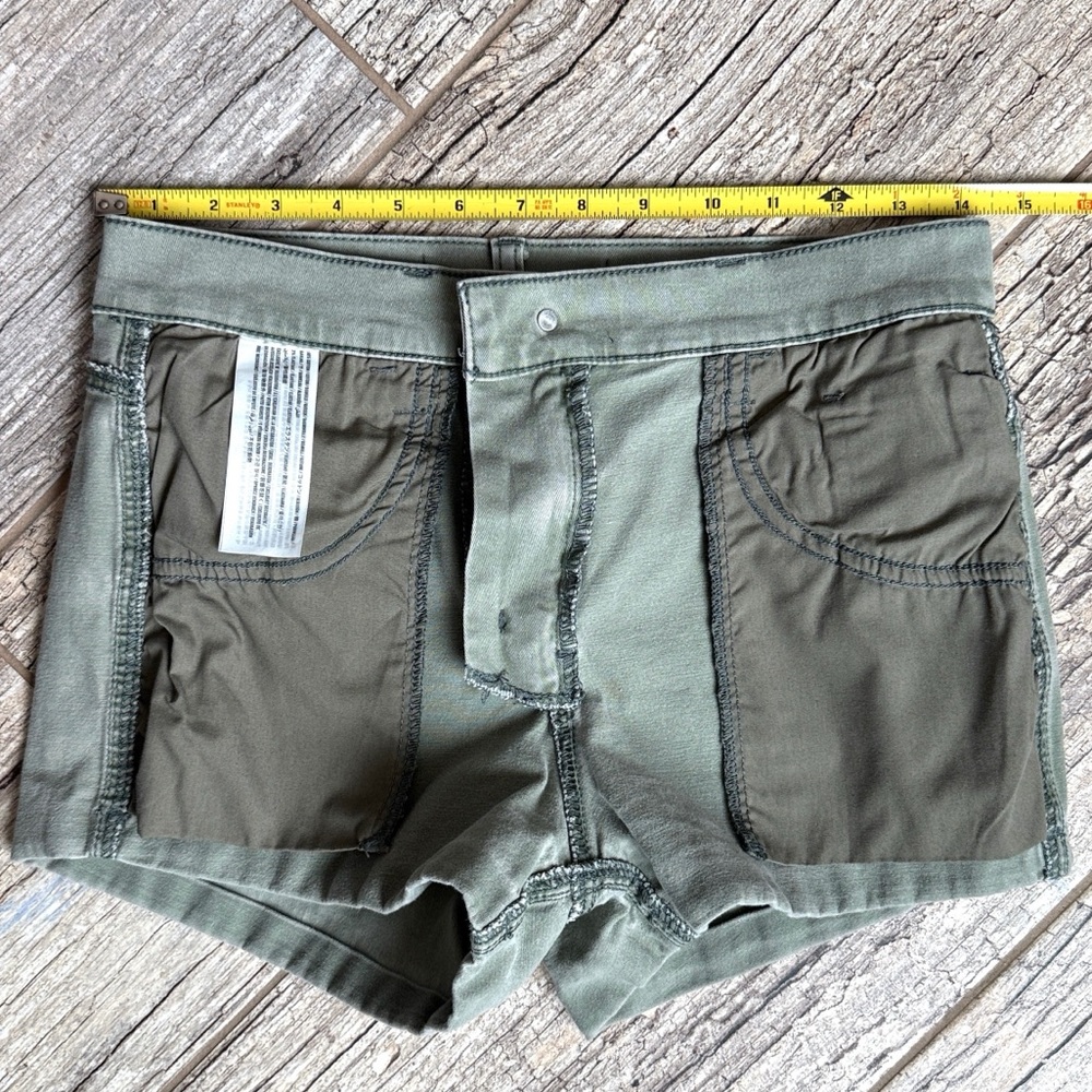 High Rise Khaki Shorts - Picture 4 of 7